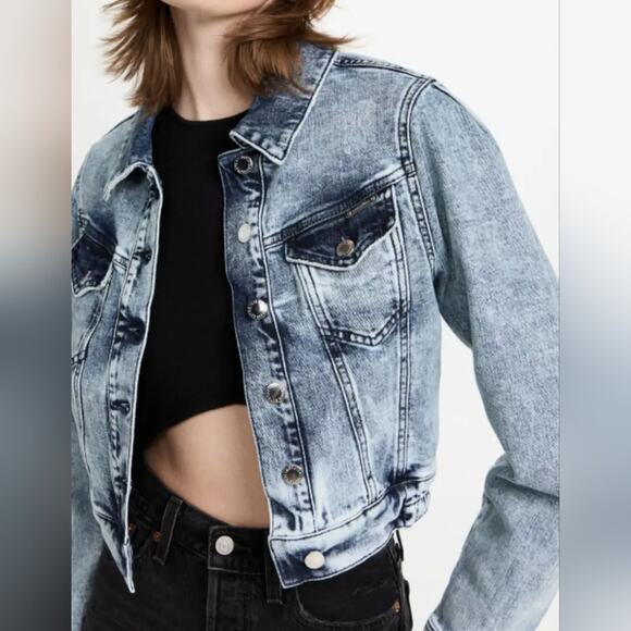 Retrofete Destiny blue denim jacket size large - Picture 3 of 10